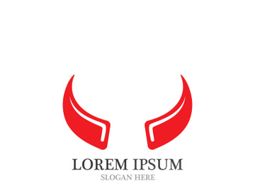 Bull horn logo and symbols template icons app preview picture