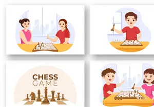 11 Chess Board Game Illustration