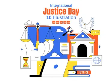 10 International Justice Day Illustration preview picture