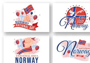 15 Norway National Day Illustration