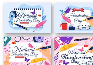 12 National Handwriting Day Illustration
