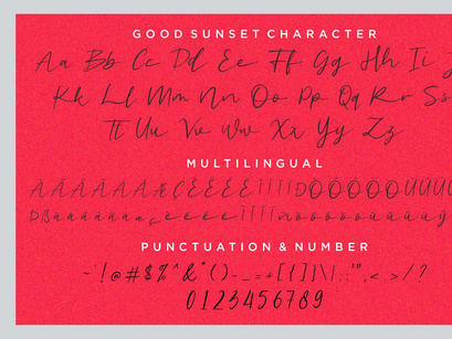 Good Sunset - Handwritten Script Font