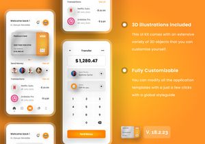 Wallet Banking App UI Kits