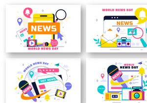 10 World News Day Illustration