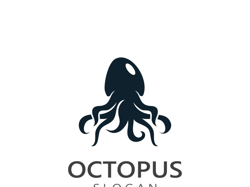 Octopus logo image design icon illustration animal vector