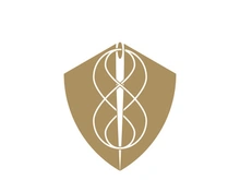 Tailor logo icon illustration template combination of buttons for clothes, thread and sewing machine, for clothing product design