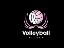 Volleyball Logo, Sport Simple Design, World Sports Tournament Vector