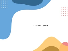 Hand drawn minimalist fluid shapes background