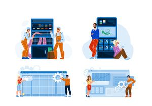 Data technology characters