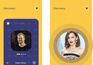 Discovery and Finding more concept screens for Dating app