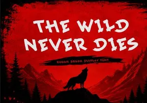 Midnil Brush – Wild Stroke Display Font