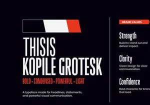 Kopile - Condensed Sans Serif Typeface