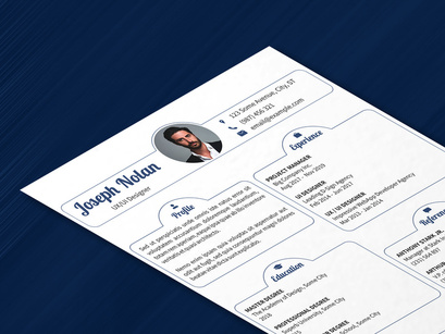 Clean & Modern Resume Template with Cover Letter