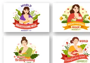 12 World Breastfeeding Week Illustration