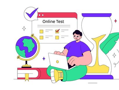 10 Online Test Vector Illustration