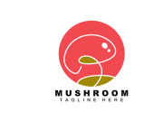 Mushroom Logo Design, Illustration of Cooking Ingredients, Vector Brand of Various Food Products
