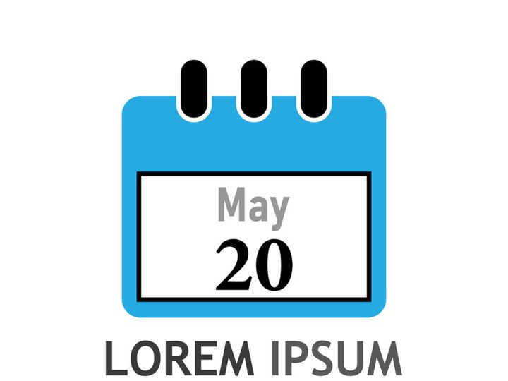Calendar logo design.