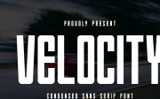 Velocity - Condensed Sans Serif