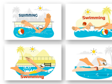 7 Swimming Pool Illustration preview picture