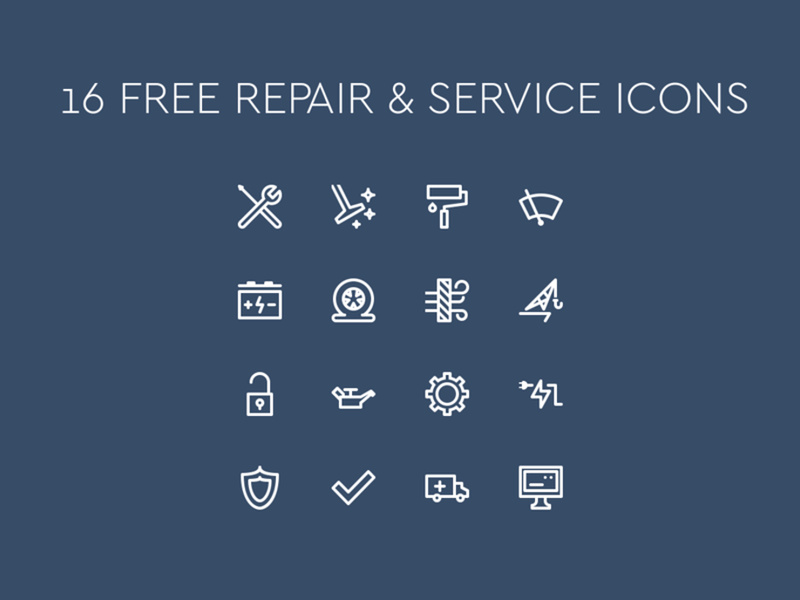 Repair and Service Icons