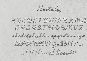Nestaly | Monoline Script Handwritten