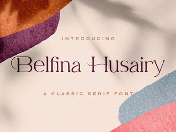Belfina Husairy - Classic Serif Font preview picture