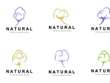 Cotton Logo Desain Vector