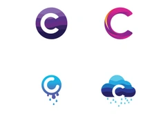 C Letter Logo Template vector icon design