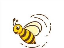 Bee icon design illustration
