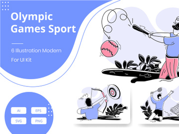 Olympic Games Sport flat illustration preview picture