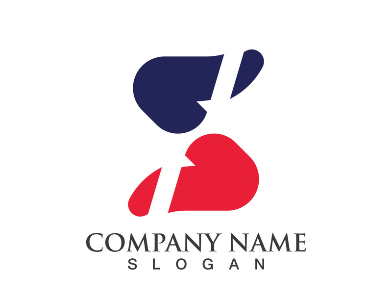 Business corporate S letter logo design vector