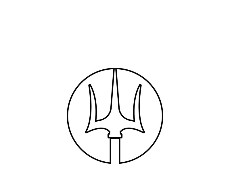 Trident Logo Template vector icon illustration design