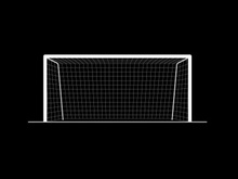 Football goalpost minimal vector design