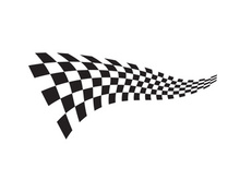 Race flag design illustration