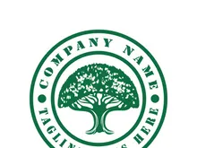 Root Leaf Family Tree of Life Oak Banyan Maple Stamp Seal Emblem Label logo design vector