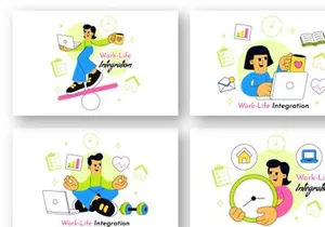 10 Work Life Integration Illustration
