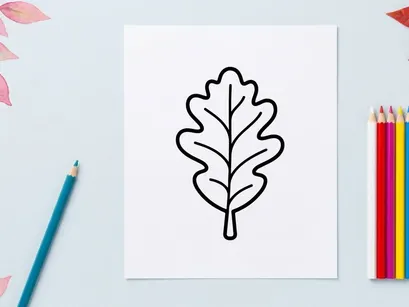 Minimalist leaf illustration for eco-friendly branding. Simple botanical design for nature-themed projects.