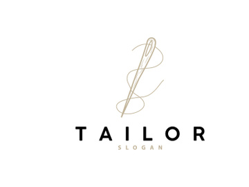 Tailor Logo, Needle and Thread Vector preview picture