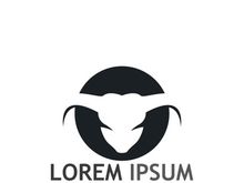 bull head horn logo