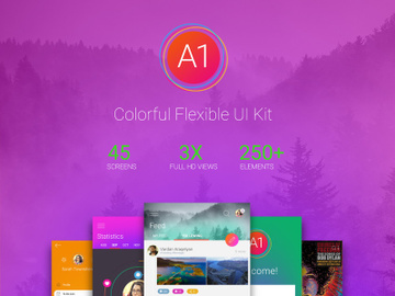 A1 Free UI Kit preview picture