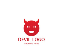 Devil logo design with a modern concept.