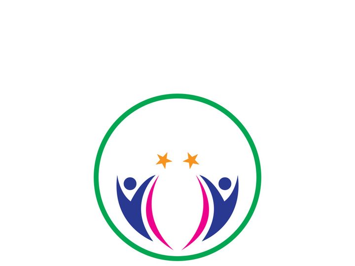 People star logo design to achieve a success or dream.