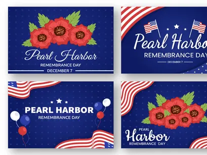 13 Pearl Harbor Remembrance Day Illustration