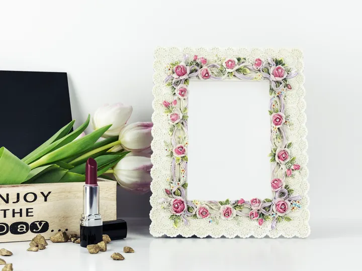 Floral Frame Mockup