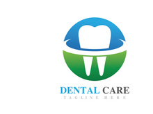 Dental care logo vector icon design