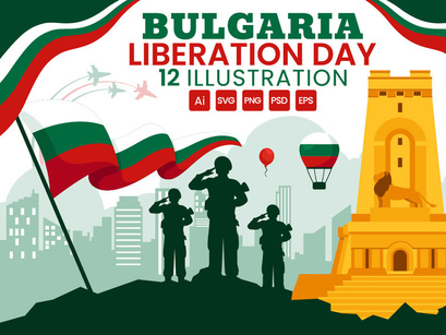 12 Bulgaria Liberation Day Illustration