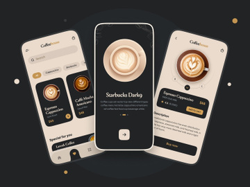 Coffee Shop App Concept Design preview picture