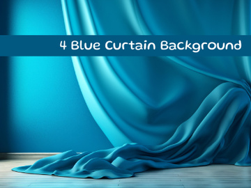 Blue curtain background preview picture
