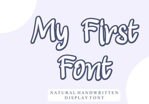 My First Font