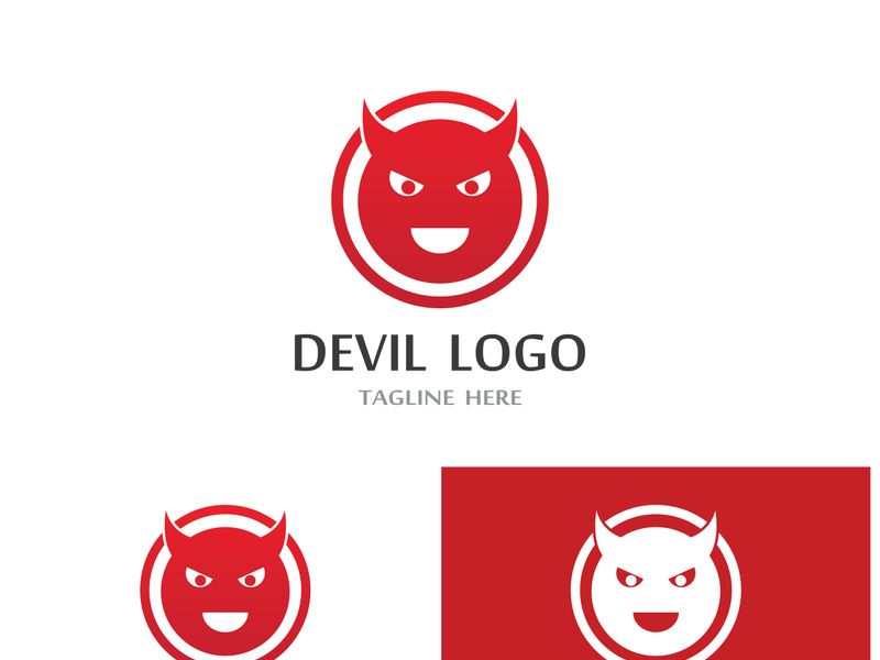 Devil logo design with a modern concept.